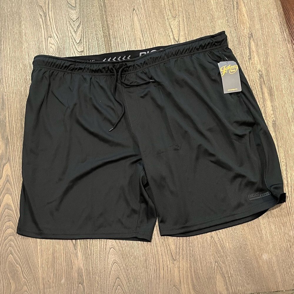 NWT Johnny Bigg Active Textured Knit Shorts Black Size 5X